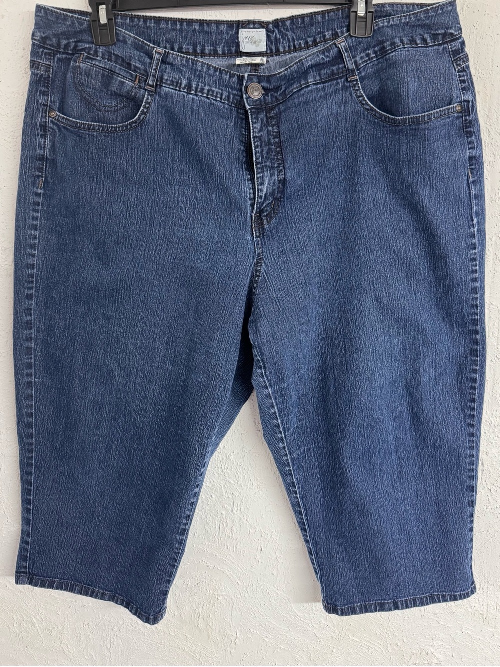 Just My Size Rinse Wash Denim Capri Jeans Size 26W Average